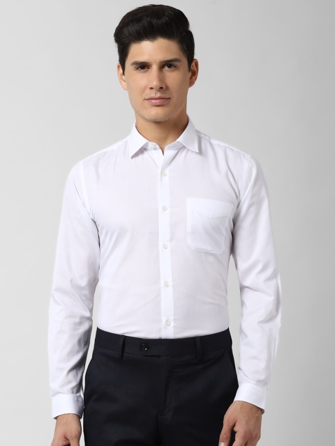 

Peter England Men White Regular Fit Solid Formal Shirt