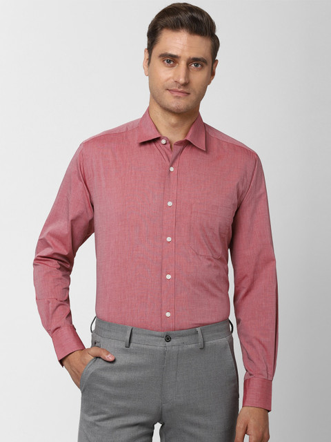 

Peter England Men Pink Regular Fit Solid Formal Shirt