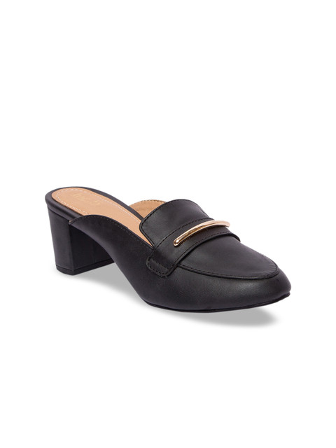 

Inc 5 Women Black Solid Mules