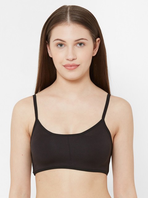 

FashionRack Women Black Solid Bralette 071-Black
