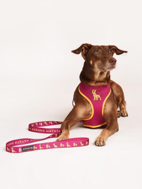 

Heads Up For Tails Purple & Yellow Disney Printed Simba Reversible Dog Harness