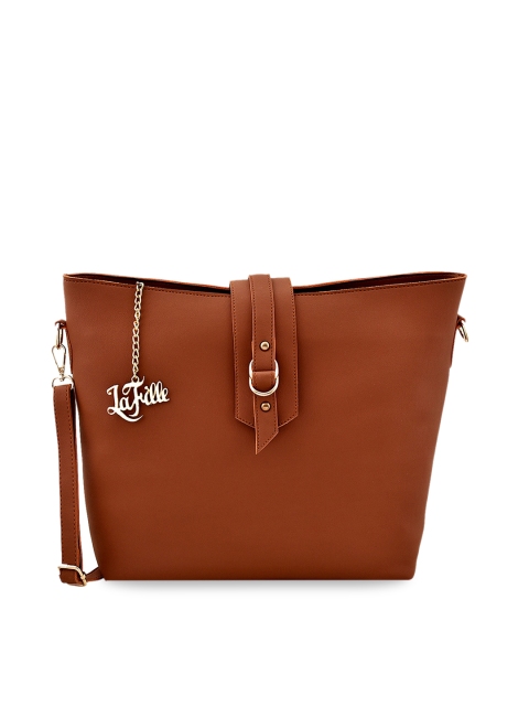 

LaFille Tan Brown Solid Shoulder Bag