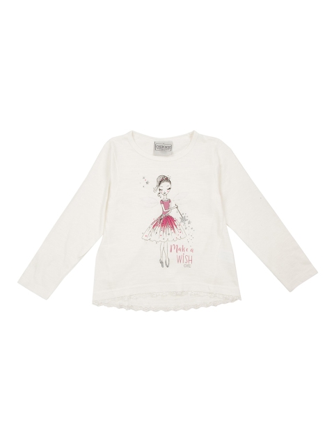 

Cherokee Girls White Printed Top