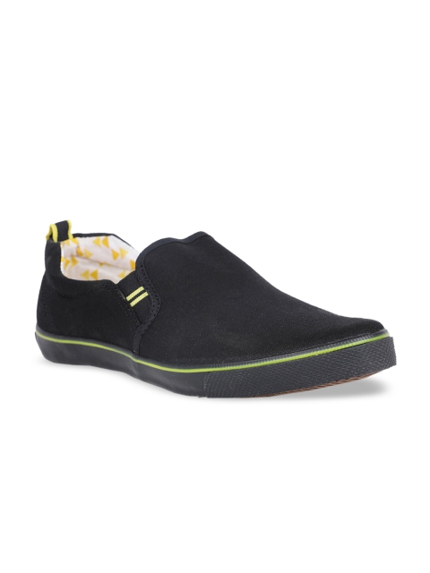 

North Star Men Black Slip-On Sneakers