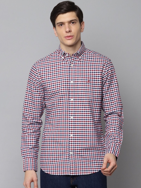 

GANT Men Red & Blue Regular Fit Checked Casual Shirt
