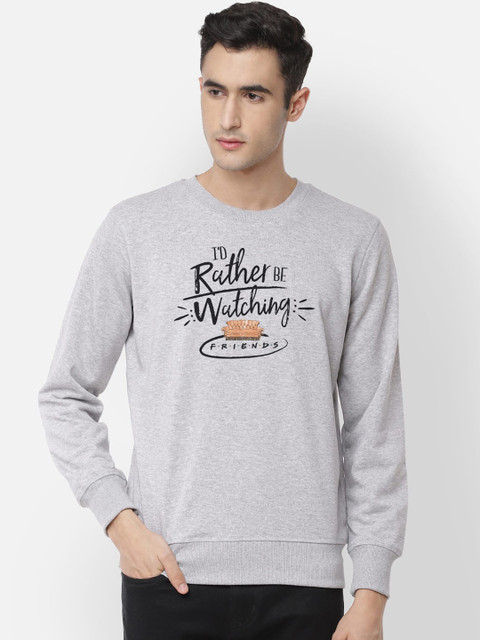 

Free Authority Men Grey Printed Sweatshirt