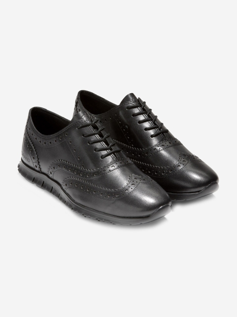 

Cole Haan Women Black Leather Brogues