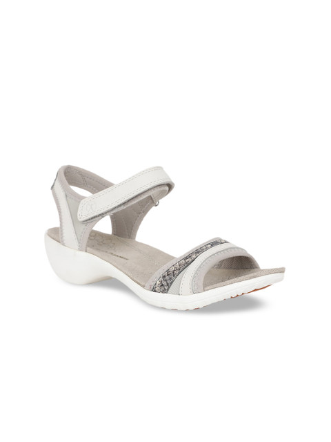 

Hush Puppies Women White Textured Sandals