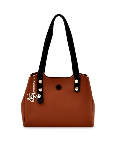 

LaFille Tan Solid Shoulder Bag