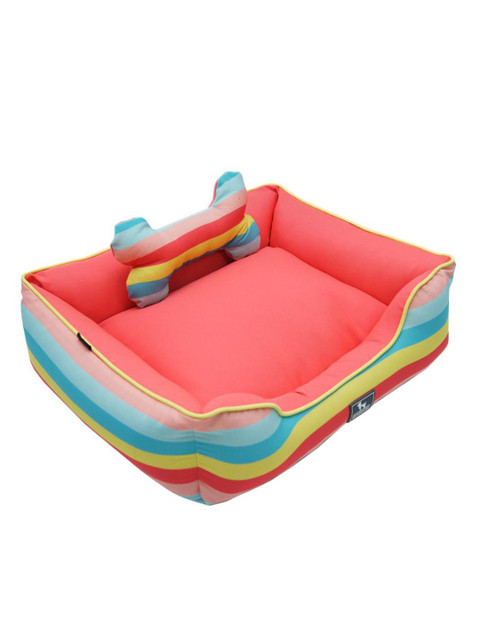 

Heads Up For Tails Orange Rainbow Popsicle Lounger Dog Bed