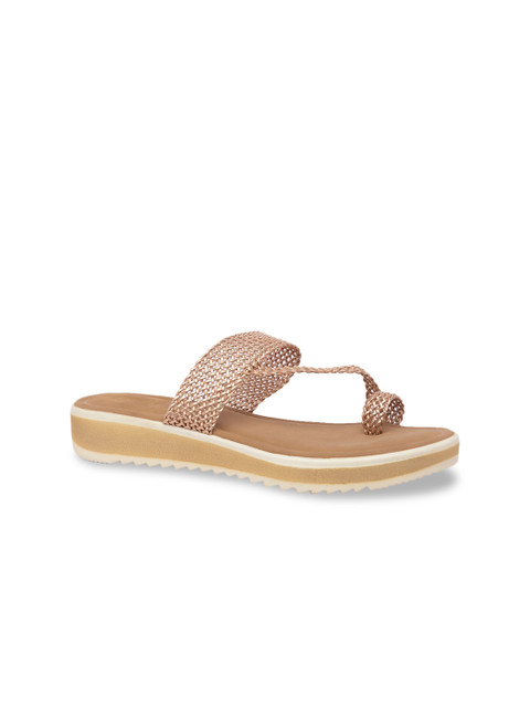 

Inc 5 Women Rose Gold Textured Sandals