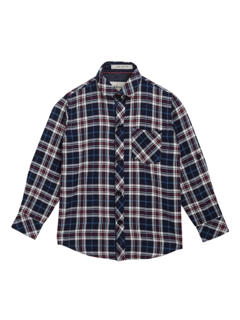 

Aj DEZInES Boys Multicoloured Classic Regular Fit Checked Casual Shirt, Multi