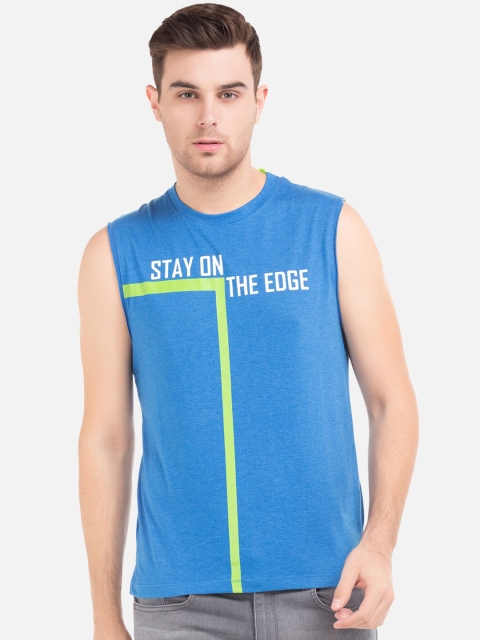

Colt Men Blue Colourblocked Round Neck T-shirt