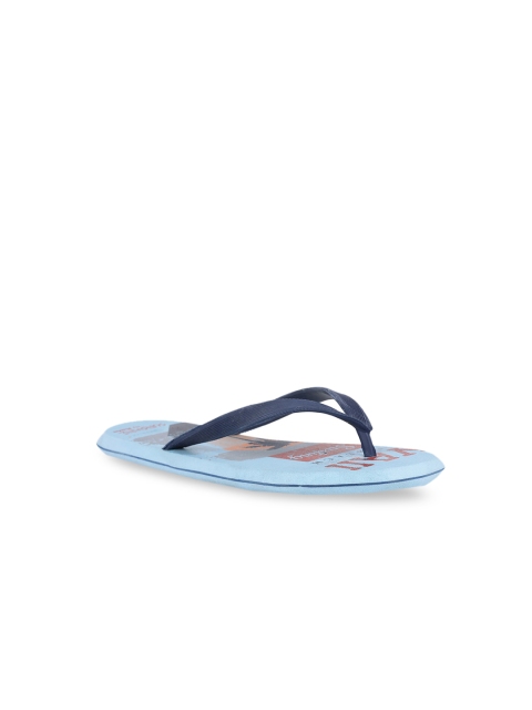 

Bata Men Blue & Red Printed Thong Flip-Flops
