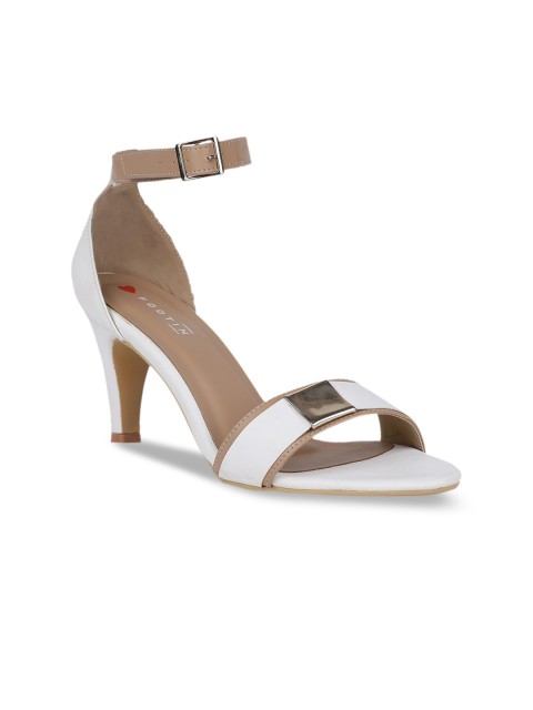 

Footin Women White Textured Pumps