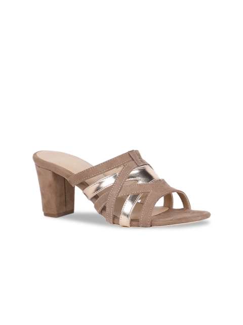 

Bata Women Brown Solid Sandals