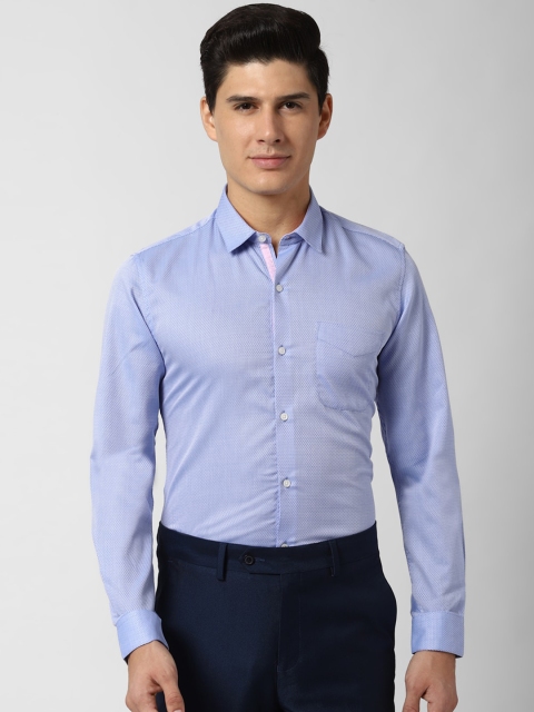 

Peter England Men Blue Slim Fit Printed Formal Shirt