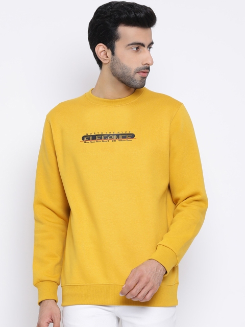 

Richlook Men Yellow Printed Sweatshirt