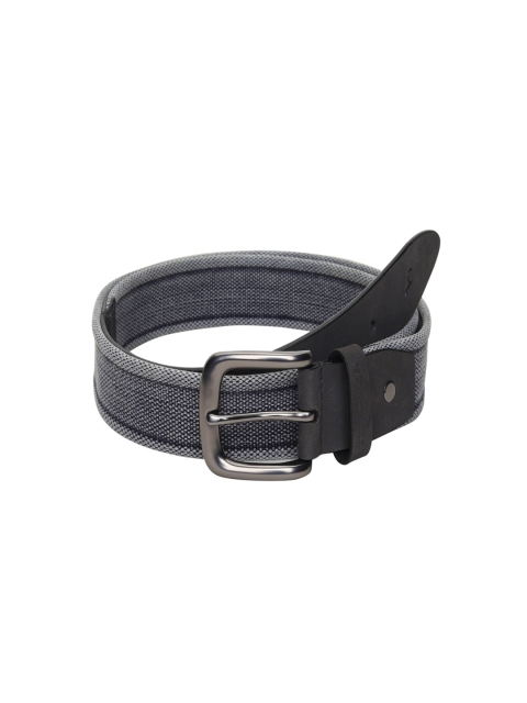 

Fastrack Men Black Textured Leather Belt