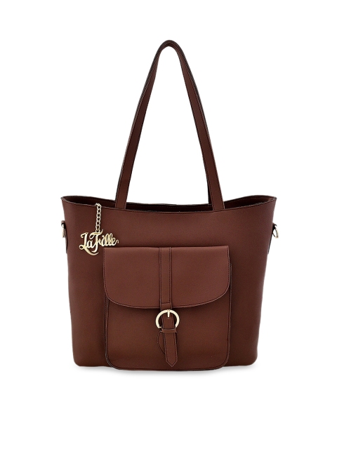 

LaFille Brown Solid Shoulder Bag