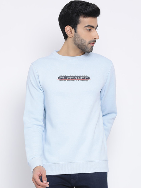 

Richlook Men Blue Printed Sweatshirt