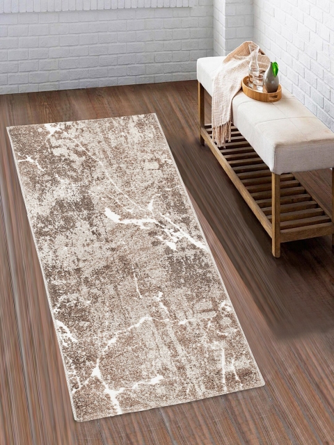 

SPACES Brown & Beige Abstract Print Floor Runner