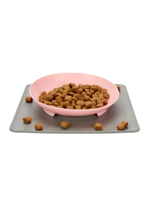 

Pawsindia Twisty Feeder - The Non-Slip Non-Mess Pet Bowl and Mat - Pink