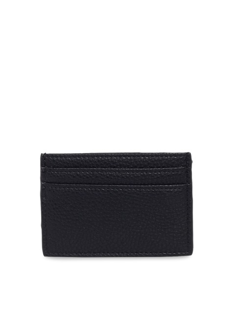 

Call It Spring Women Black & Transparent Zip Around Wallet