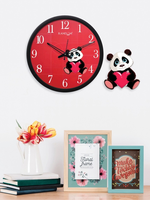 

RANDOM Red & Black Printed Analogue Wall Clock