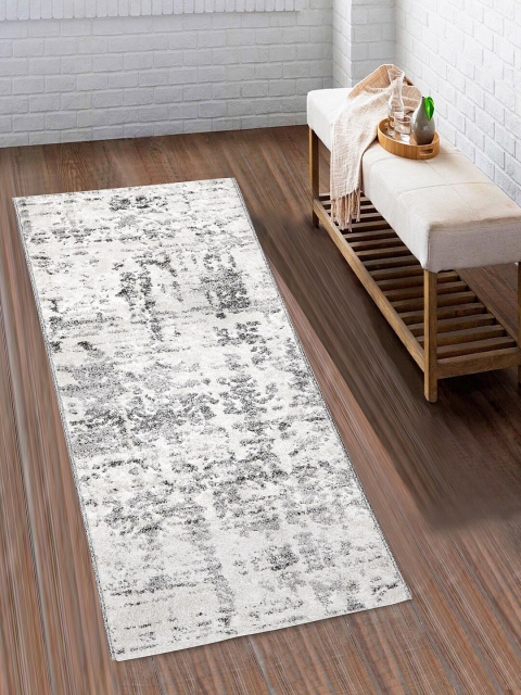 

SPACES Off-White & Grey Abstract Print Floor Runner