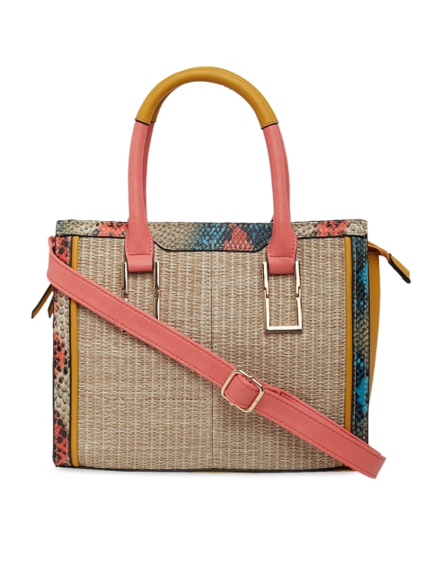 

Call It Spring Beige Solid Handheld Bag