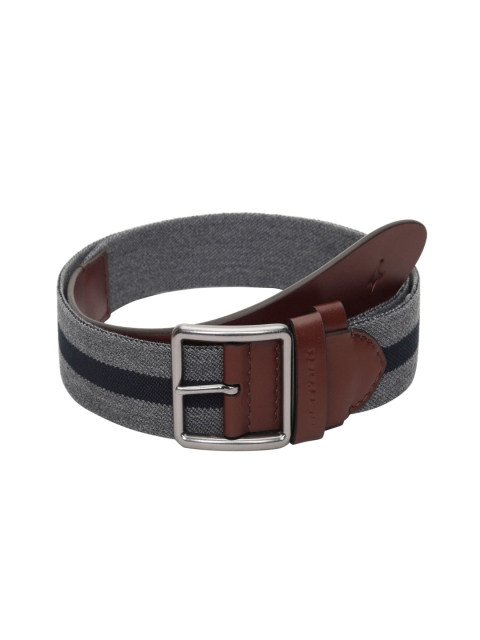 

Fastrack Men Brown & Grey Reversible Webbing Belt
