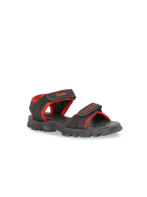 

Bubblegummers Boys Black And Red Sports Sandals