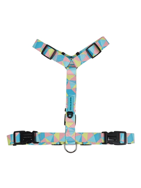 

Heads Up For Tails Patchwork Slumber Dog Harness, Blue
