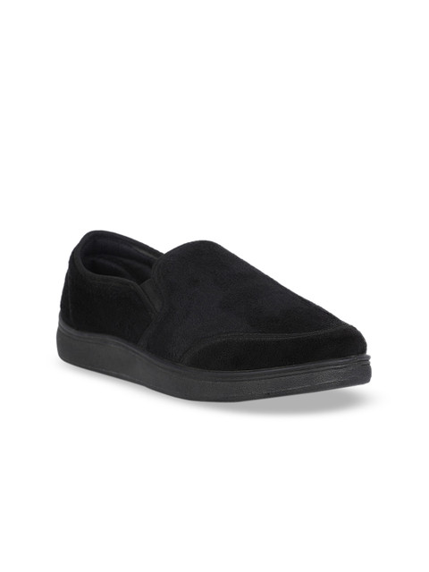 

Bata Men Black Slip-On Sneakers