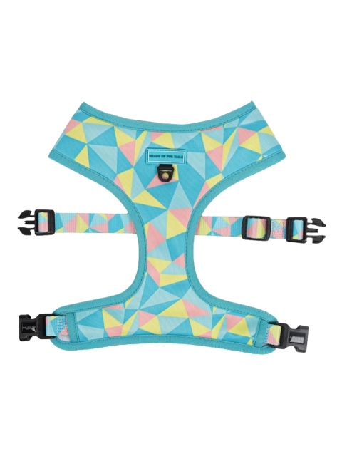 

Heads Up For Tails Blue & Yellow Patchwork Slumber Reversible Medium Dog Harness