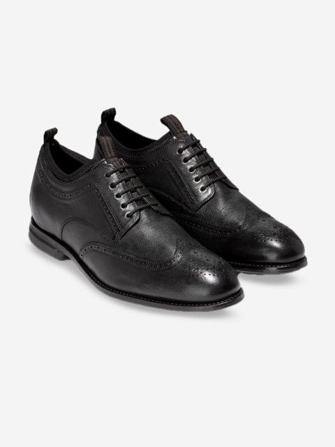 

Cole Haan Men Black Leather Brogues