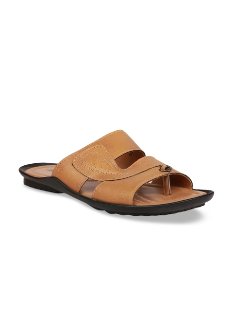

Bata Men Brown Solid Comfort Sandals