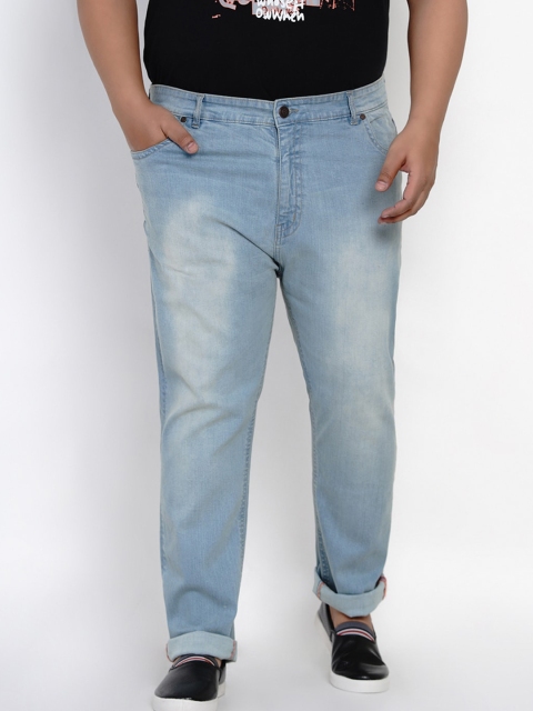 

John Pride Men Blue Regular Fit Mid-Rise Clean Look Stretchable Jeans