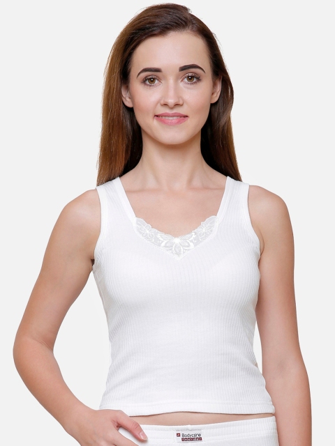 

BODYCARE INSIDER Women Off White Solid Thermal Top