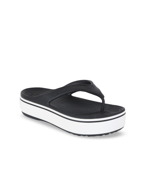 

Crocs Unisex Black & White Thong Flip flops