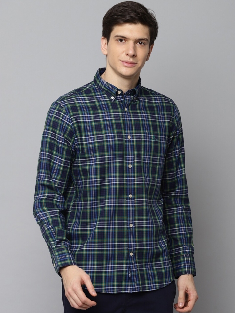 

GANT Men Green & Black Regular Fit Checked Casual Shirt