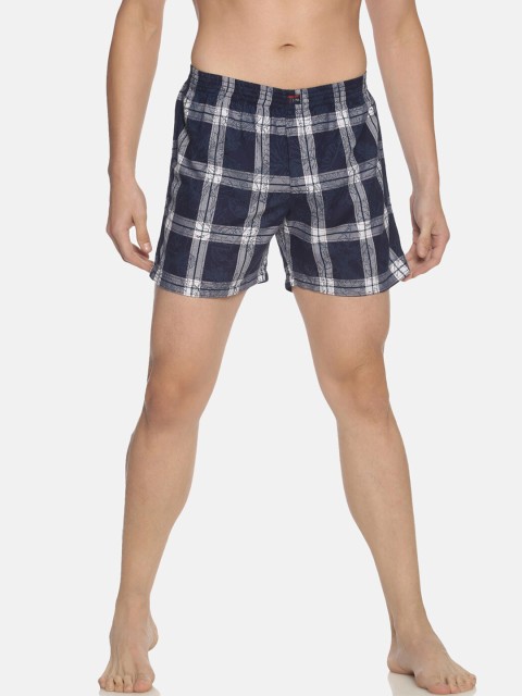 

IVOC Men Navy Blue & White Printed Pure Cotton Boxers IOMBS02SC03L35-4228