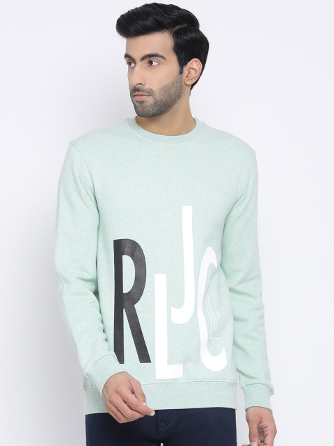 

Richlook Men Green Printed Sweatshirt
