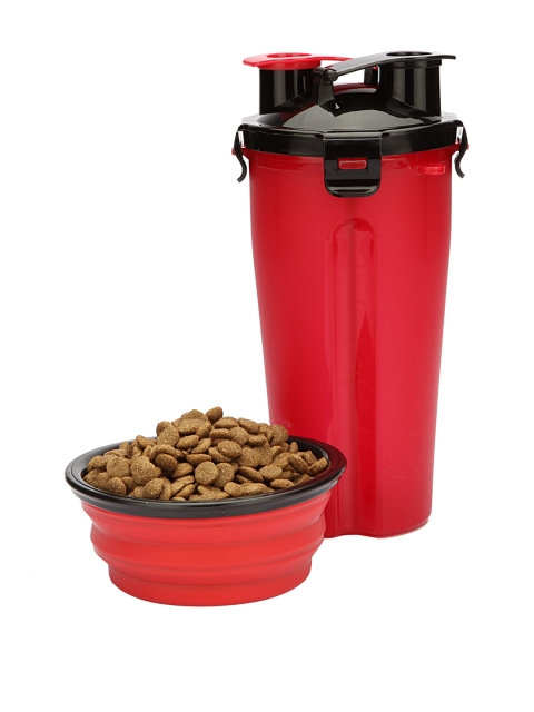 

Paws India Red Multi Feeder With Collapsible Bowl