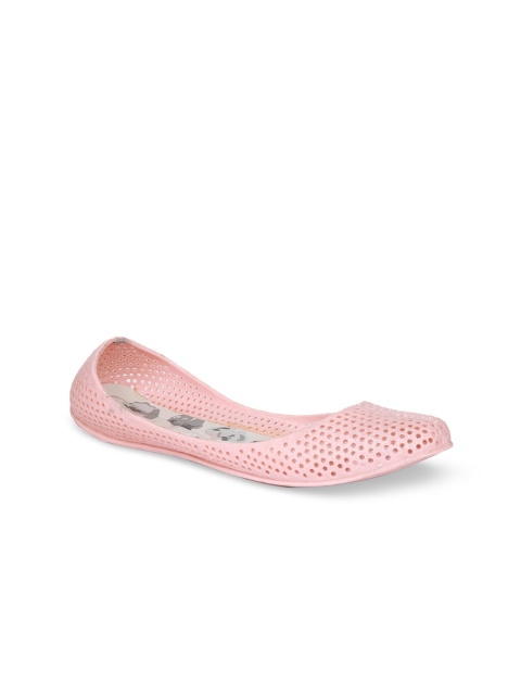 

Sandak by Bata Women Pink Solid PU Ballerinas