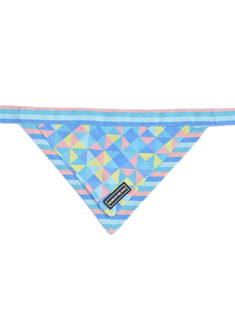 Heads Up For Tails Blue & Yellow Fiesta Dog Bandana