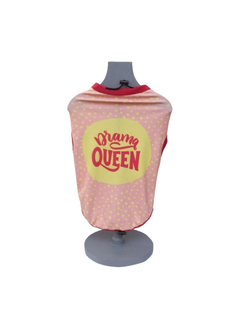 

Heads Up For Tails Drama Queen Dog T-Shirt, Pink
