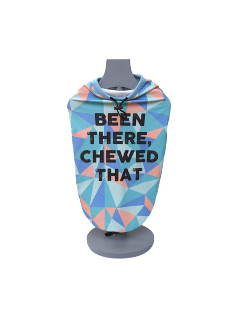 

Heads Up For Tails Blue Printed Been There Chewed That Dog T-Shirt