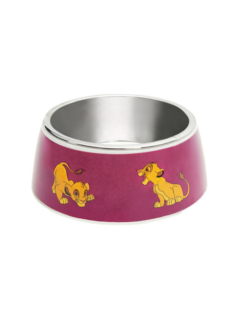 

Heads Up For Tails Purple & Yellow Disney Simba Printed Dinner Dog Bowl